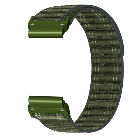 Universal Garmin 22mm QuickFit EIDERWOOD Nylon Loop Klockarmband - Grön