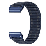 Universal Garmin 22mm QuickFit EIDERWOOD Nylon Loop Klockarmband - Blå