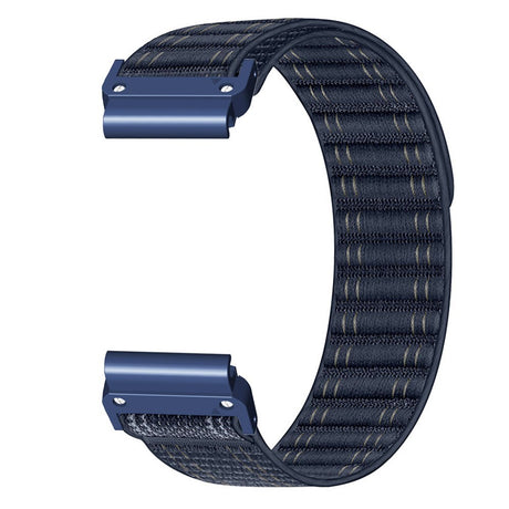Universal Garmin 22mm QuickFit EIDERWOOD Nylon Loop Klockarmband - Blå