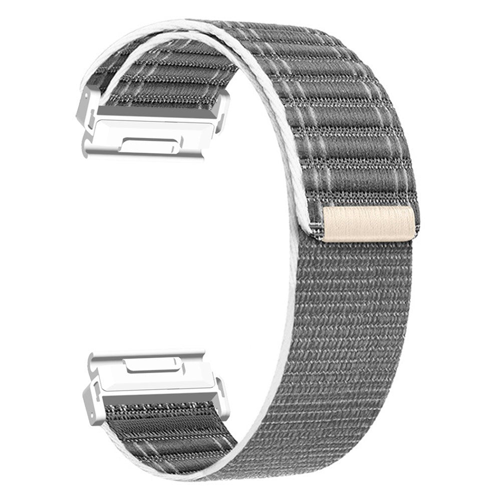 Universal Garmin 22mm QuickFit EIDERWOOD Nylon Loop Klockarmband - Grå