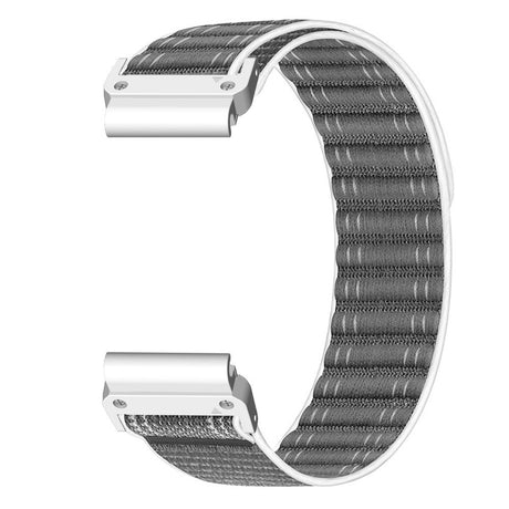 Universal Garmin 22mm QuickFit EIDERWOOD Nylon Loop Klockarmband - Grå