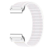 Universal Garmin 22mm QuickFit EIDERWOOD Nylon Loop Klockarmband - Vit