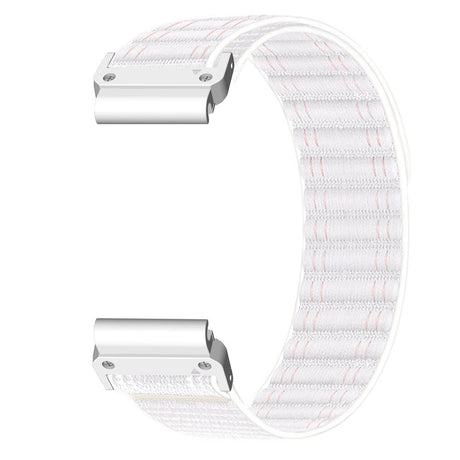 Universal Garmin 22mm QuickFit EIDERWOOD Nylon Loop Klockarmband - Vit