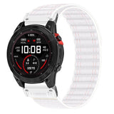 Universal Garmin 22mm QuickFit EIDERWOOD Nylon Loop Klockarmband - Vit