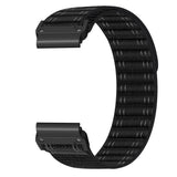 Universal Garmin 22mm QuickFit EIDERWOOD Nylon Loop Klockarmband - Svart
