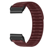 Universal Garmin 22mm QuickFit EIDERWOOD Nylon Loop Klockarmband - Röd