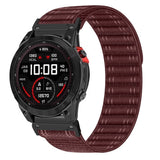 Universal Garmin 22mm QuickFit EIDERWOOD Nylon Loop Klockarmband - Röd