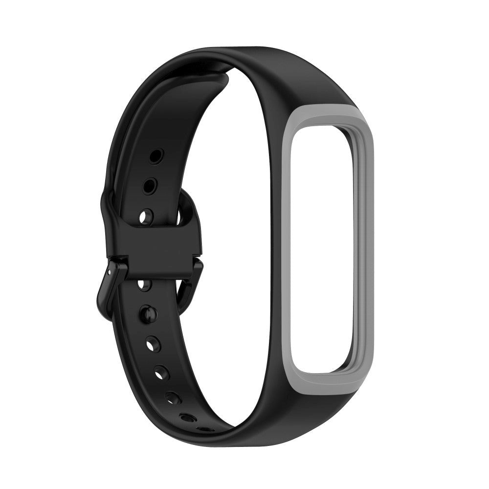 Samsung Galaxy Fit2 Silicone Strap - Svart / grå