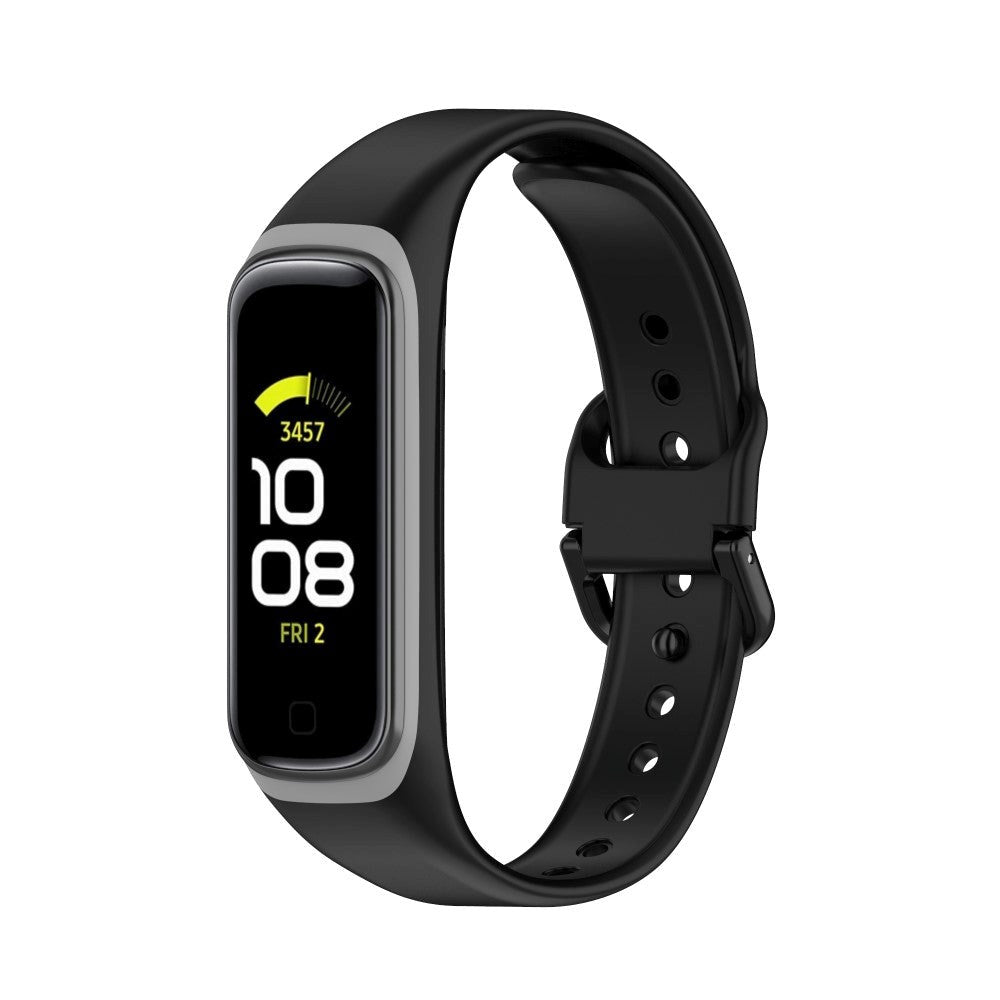 Samsung Galaxy Fit2 Silicone Strap - Svart / grå