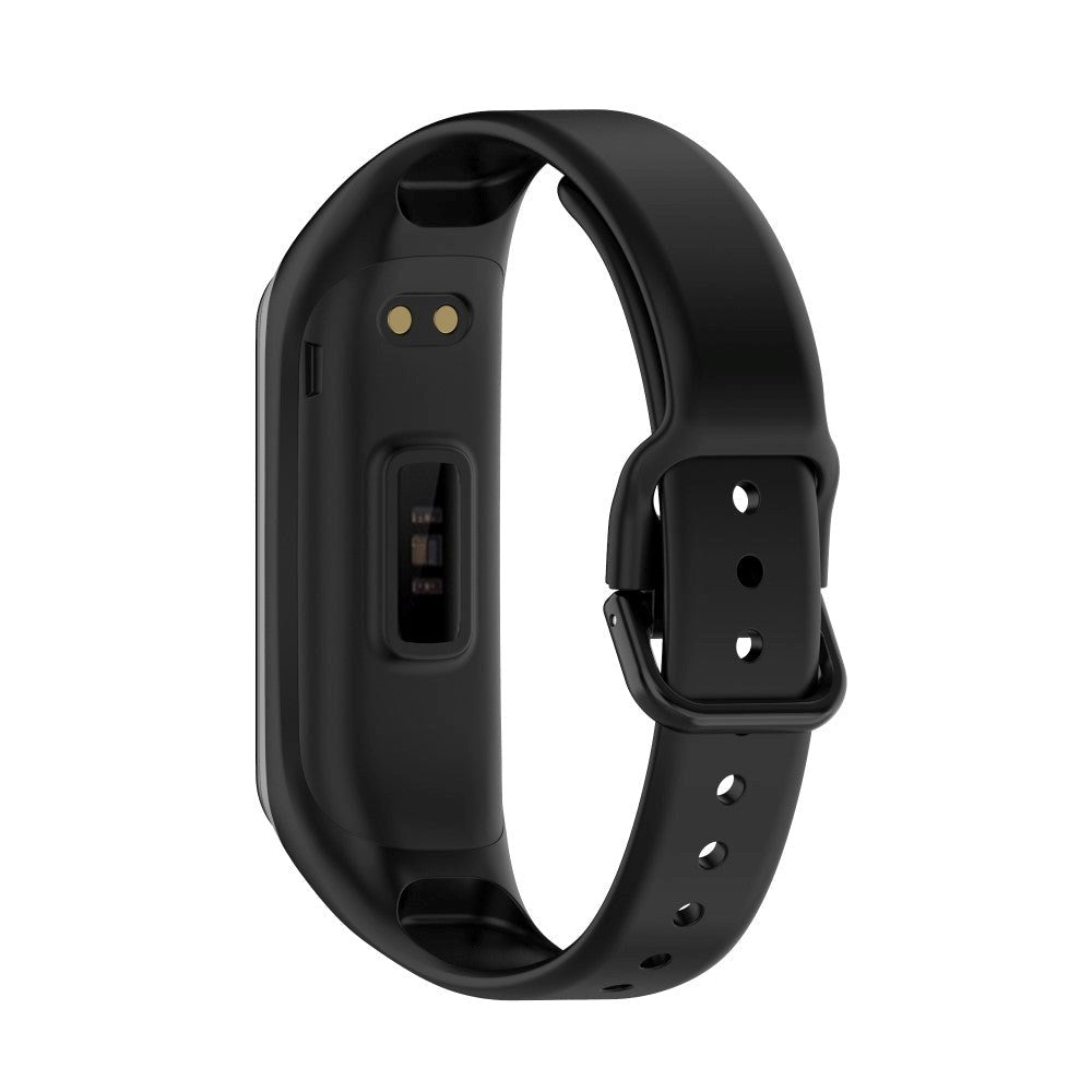 Samsung Galaxy Fit2 Silicone Strap - Svart / grå