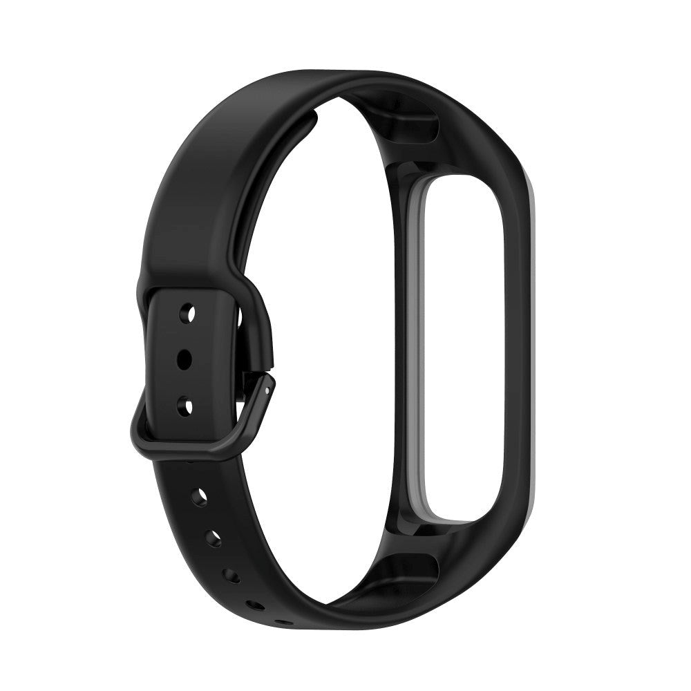 Samsung Galaxy Fit2 Silicone Strap - Svart / grå