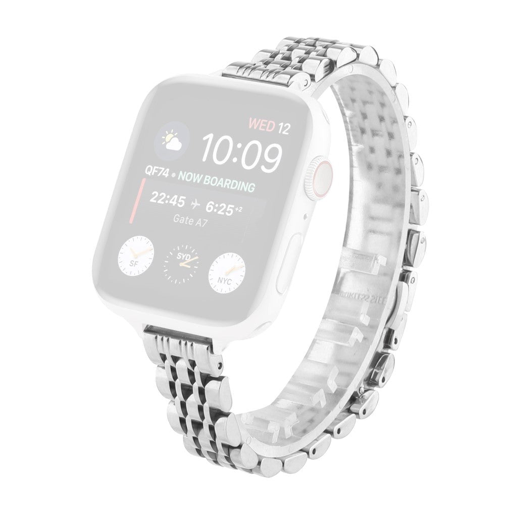 Apple Watch (38/40/SE/41/42mm) Rem Rostfritt Stål - Silver