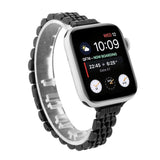 Apple Watch (38/40/SE/41/42mm) Rem Rostfritt Stål - Svart