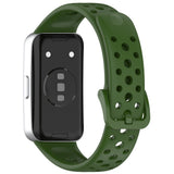 Huawei Band 10 / 9 / 8 EIDERWOOD Silikon Rem – Grön