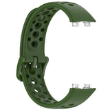Huawei Band 10 / 9 / 8 EIDERWOOD Silikon Rem – Grön