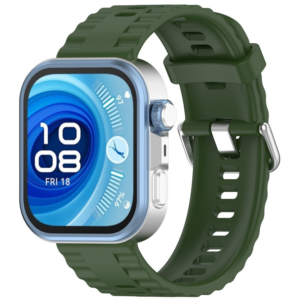 Huawei Watch Fit 5 Pro / 5 / 4 Pro / 4 / 3 EIDERWOOD Silikon Armband - Grön