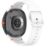 EIDERWOOD Samsung Galaxy Watch 8 / 8 Classic (40 / 44 / 46mm) Silikon Rem m. Söm - White