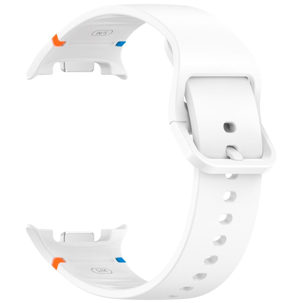 EIDERWOOD Samsung Galaxy Watch 8 / 8 Classic (40 / 44 / 46mm) Silikon Rem m. Söm - White