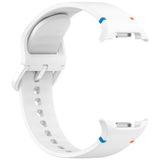 EIDERWOOD Samsung Galaxy Watch 8 / 8 Classic (40 / 44 / 46mm) Silikon Rem m. Söm - White