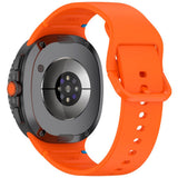 EIDERWOOD Samsung Galaxy Watch 8 / 8 Classic (40 / 44 / 46mm) Silikon Rem m. Söm - Orange