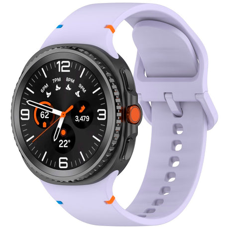 EIDERWOOD Samsung Galaxy Watch 8 / 8 Classic (40 / 44 / 46mm) Silikon Rem m. Söm - Purple