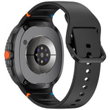 EIDERWOOD Samsung Galaxy Watch 8 / 8 Classic (40 / 44 / 46mm) Silikon Rem m. Söm - Black