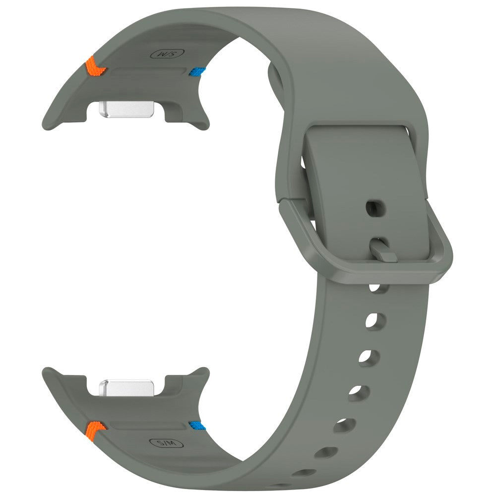 EIDERWOOD Samsung Galaxy Watch 8 / 8 Classic (40 / 44 / 46mm) Silikon Rem m. Söm - Army Green
