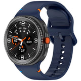 EIDERWOOD Samsung Galaxy Watch 8 / 8 Classic (40 / 44 / 46mm) Silikon Rem m. Söm - Midnight Blue
