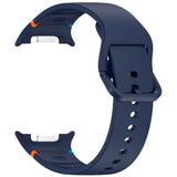 EIDERWOOD Samsung Galaxy Watch 8 / 8 Classic (40 / 44 / 46mm) Silikon Rem m. Söm - Midnight Blue