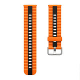 Huawei Watch Fit 5 Pro / 5 / 4 Pro / 4 / 3 EIDERWOOD Tvåfärgat Silikon Armband - Orange / Svart