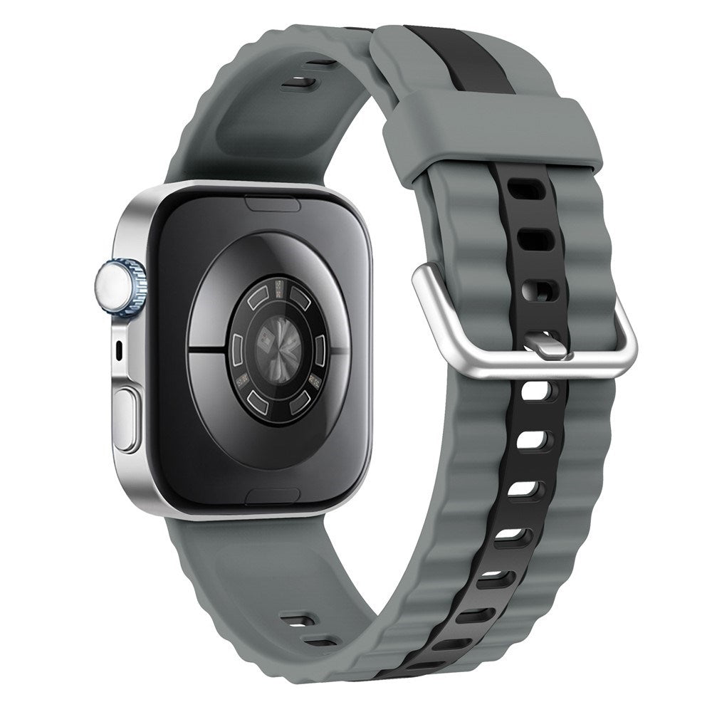Huawei Watch Fit 5 Pro / 5 / 4 Pro / 4 / 3 EIDERWOOD Tvåfärgat Silikon Armband - Grå / Svart
