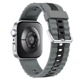 Huawei Watch Fit 5 Pro / 5 / 4 Pro / 4 / 3 EIDERWOOD Tvåfärgat Silikon Armband - Grå / Svart