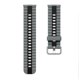 Huawei Watch Fit 5 Pro / 5 / 4 Pro / 4 / 3 EIDERWOOD Tvåfärgat Silikon Armband - Grå / Svart