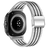 EIDERWOOD Samsung Galaxy Watch 8 / 8 Classic (40 / 44 / 46mm) Stål Rem - Silver / Svart