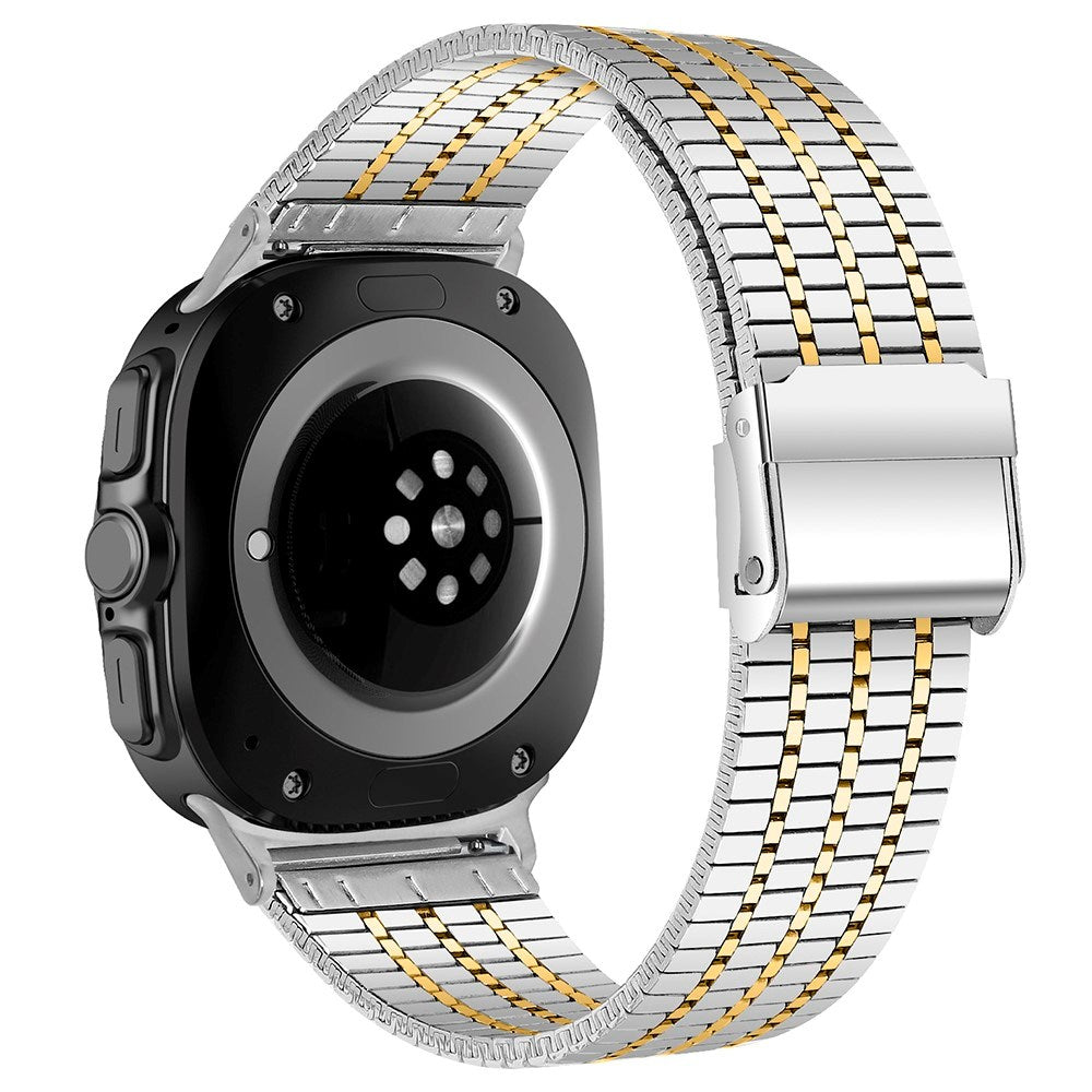 EIDERWOOD Samsung Galaxy Watch 8 / 8 Classic (40 / 44 / 46mm) Stål Rem - Silver / Guld