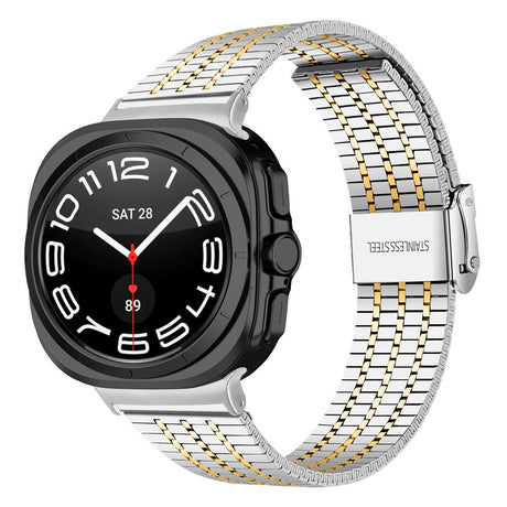 EIDERWOOD Samsung Galaxy Watch 8 / 8 Classic (40 / 44 / 46mm) Stål Rem - Silver / Guld
