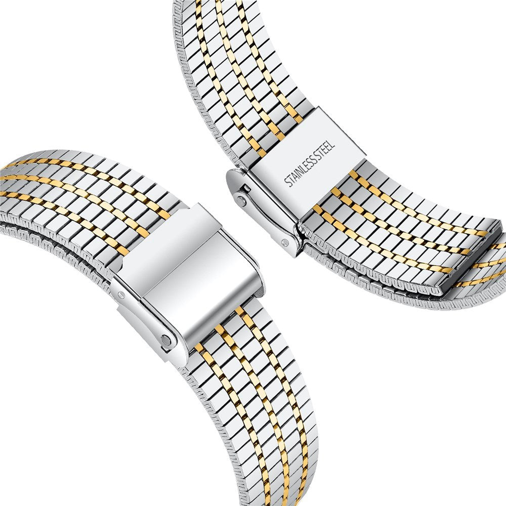 EIDERWOOD Samsung Galaxy Watch 8 / 8 Classic (40 / 44 / 46mm) Stål Rem - Silver / Guld