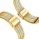 EIDERWOOD Samsung Galaxy Watch 8 / 8 Classic (40 / 44 / 46mm) Stål Rem - Guld