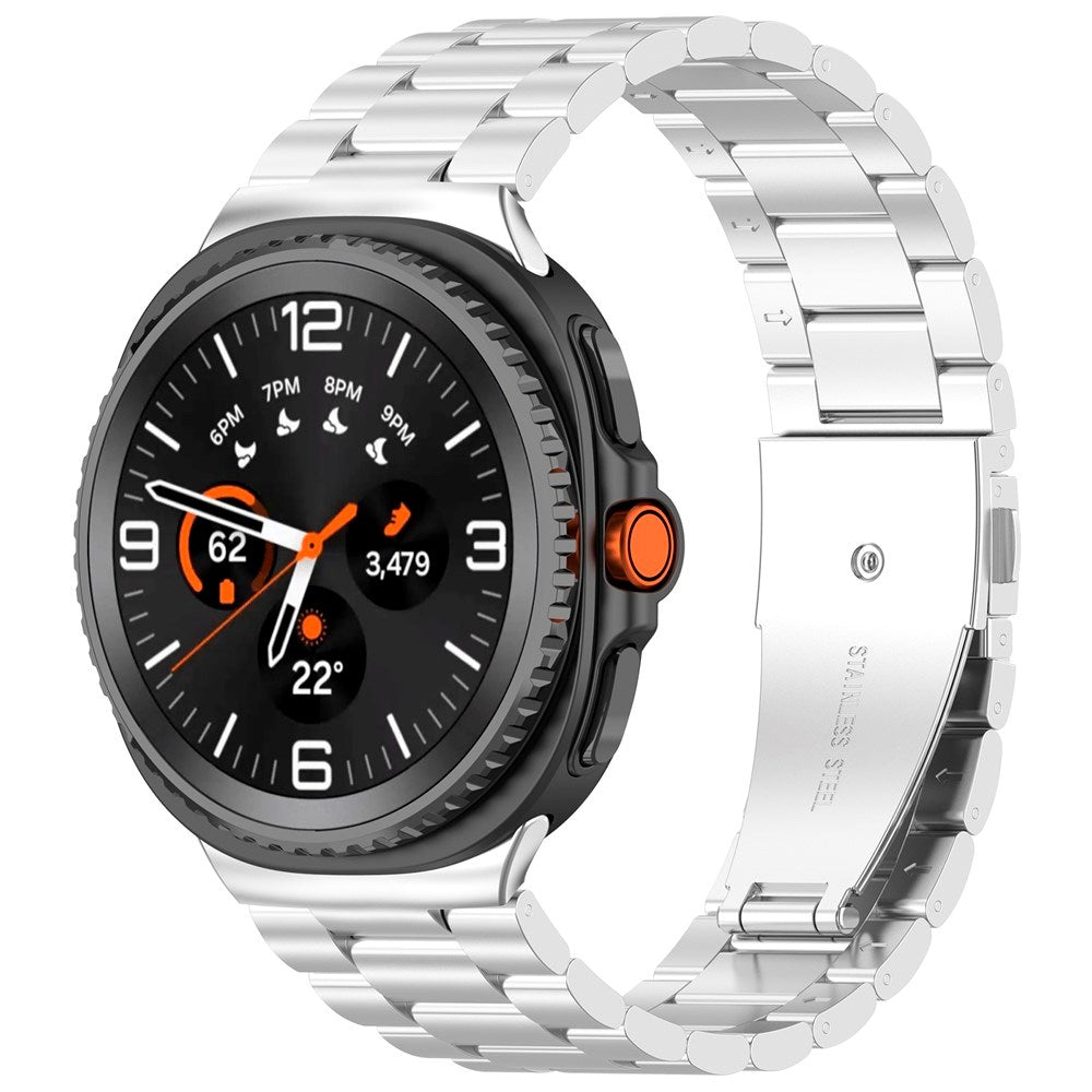 EIDERWOOD Samsung Galaxy Watch 8 / 8 Classic (40 / 44 / 46mm) Rostfritt Stål Rem - Silver