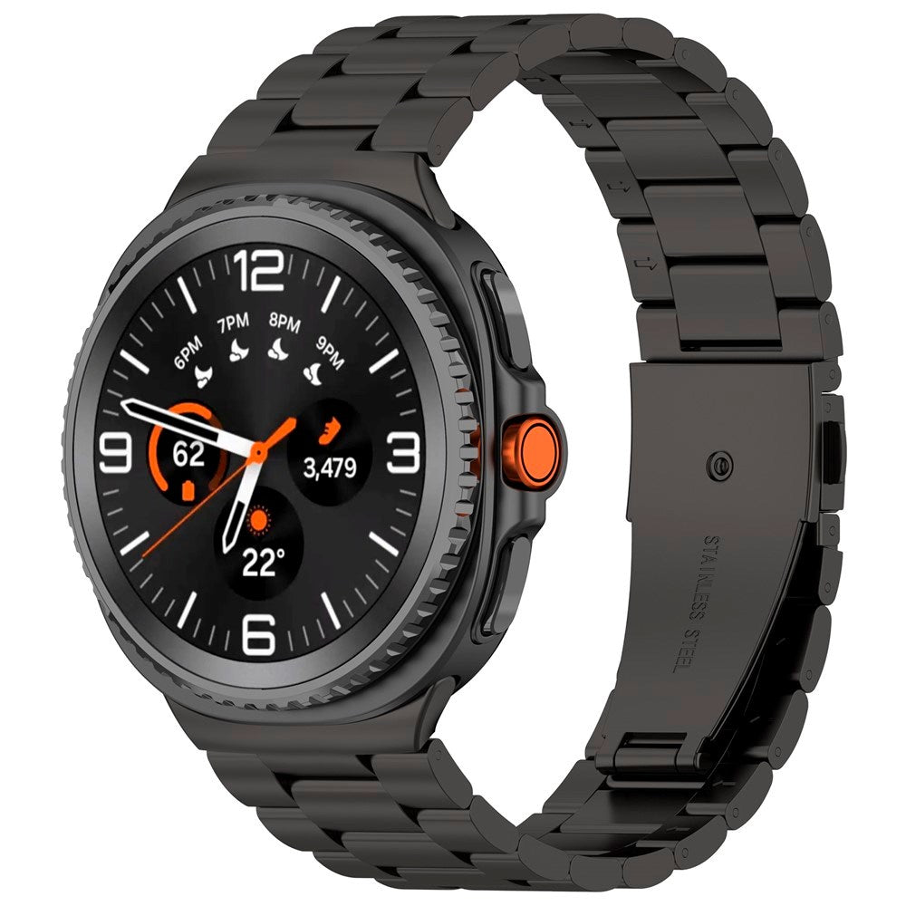 EIDERWOOD Samsung Galaxy Watch 8 / 8 Classic (40 / 44 / 46mm) Rostfritt Stål Rem - Svart