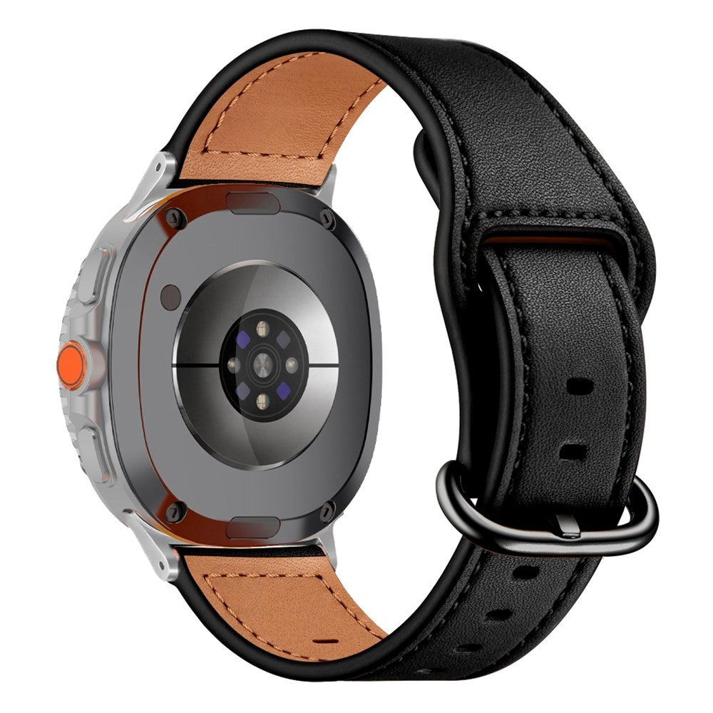 Samsung Galaxy Watch 8 / 8 Classic (40 / 44 / 46mm) Konstläder Rem - Svart