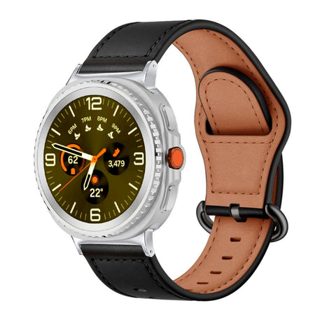 Samsung Galaxy Watch 8 / 8 Classic (40 / 44 / 46mm) Konstläder Rem - Svart