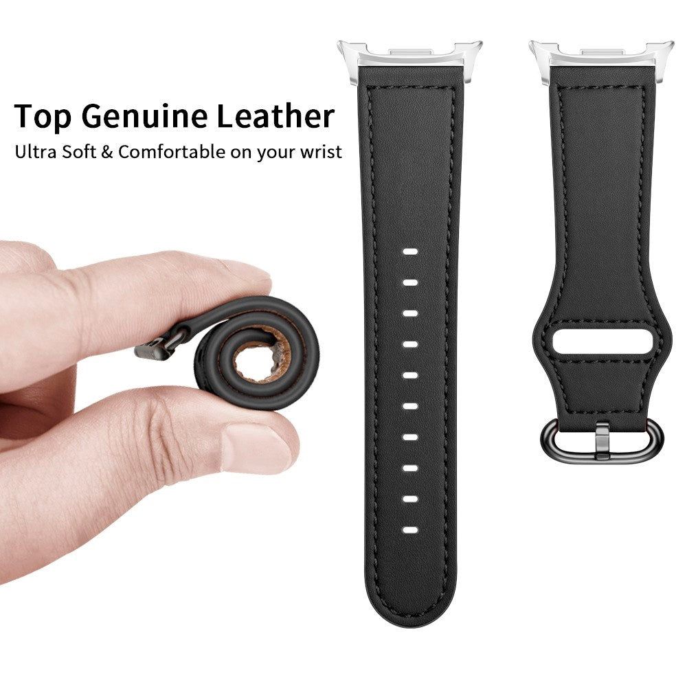 Samsung Galaxy Watch 8 / 8 Classic (40 / 44 / 46mm) Konstläder Rem - Svart