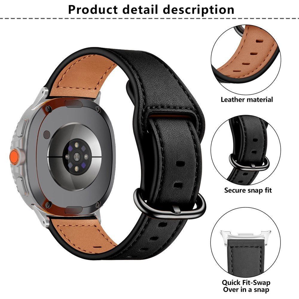Samsung Galaxy Watch 8 / 8 Classic (40 / 44 / 46mm) Konstläder Rem - Rosa