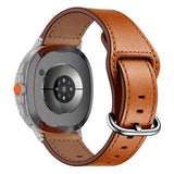 Samsung Galaxy Watch 8 / 8 Classic (40 / 44 / 46mm) Konstläder Rem - Brun