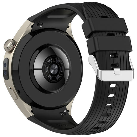 Huawei Watch 5 (46mm) EIDERWOOD Silikon Rem – Svart