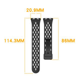 Huawei Band 11 / 11 Pro EIDERWOOD Perforerad Silikonrem - Svart