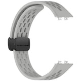 Huawei Band 11 / 11 Pro EIDERWOOD Perforerad Silikonrem - Grå