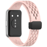 Huawei Band 11 / 11 Pro EIDERWOOD Perforerad Silikonrem - Rosa