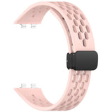 Huawei Band 11 / 11 Pro EIDERWOOD Perforerad Silikonrem - Rosa
